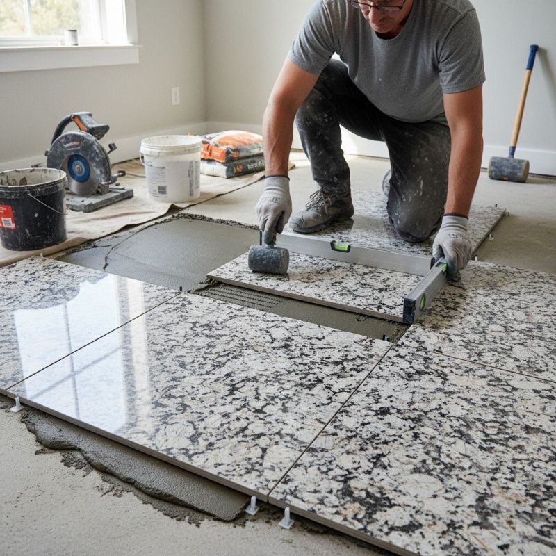 Marble Floor Replacement in Kansas City, KS