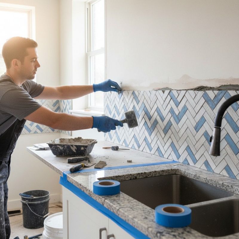 Tile Backsplash Installation in Wilmington, NC